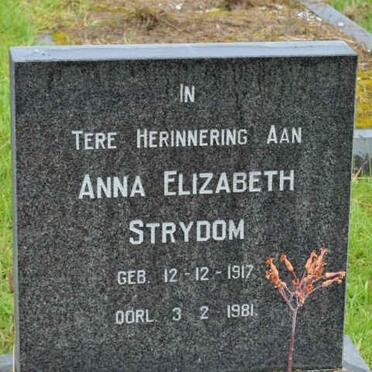 STRYDOM Anna Elizabeth 1917-1981