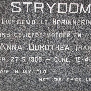 STRYDOM Anna Dorothea 1909-1986
