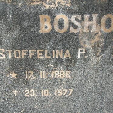 BOSHOFF Cornelius J. 1886-1965 &amp;