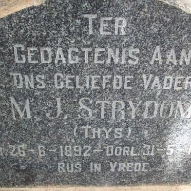 STRYDOM M.J. 1892-1958