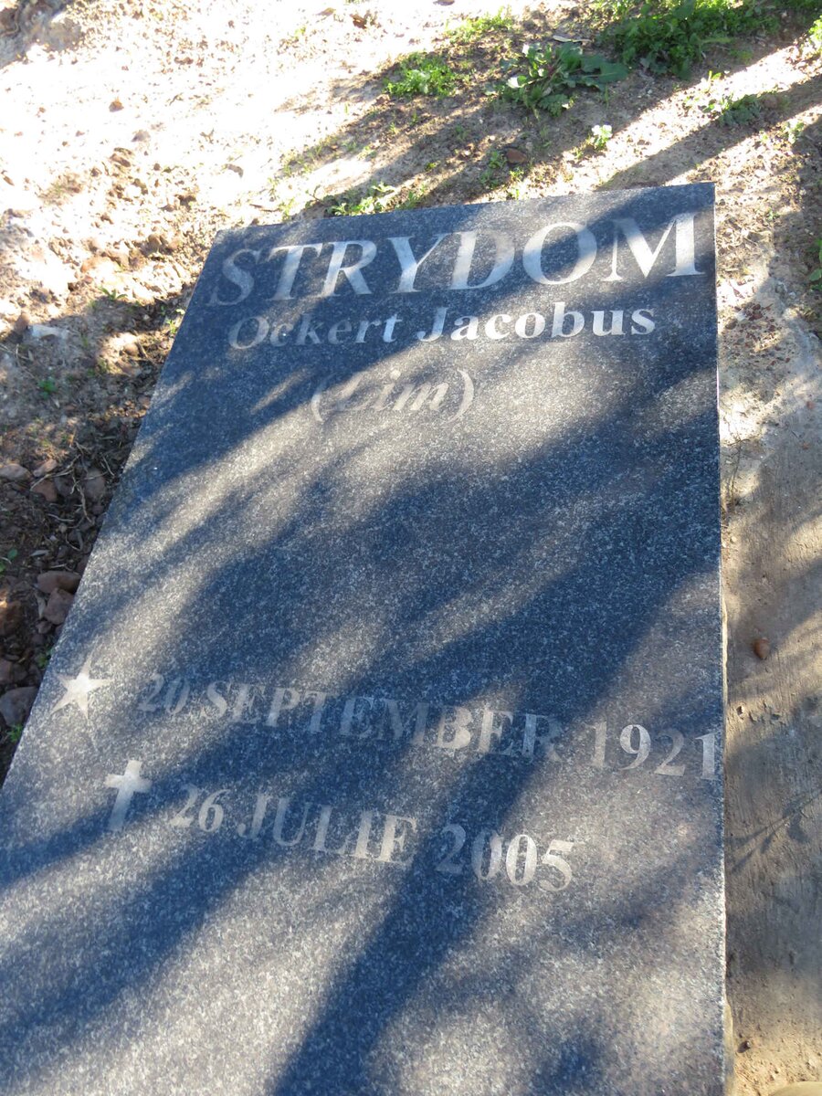 STRYDOM Ockert Jacobus 1921-2005