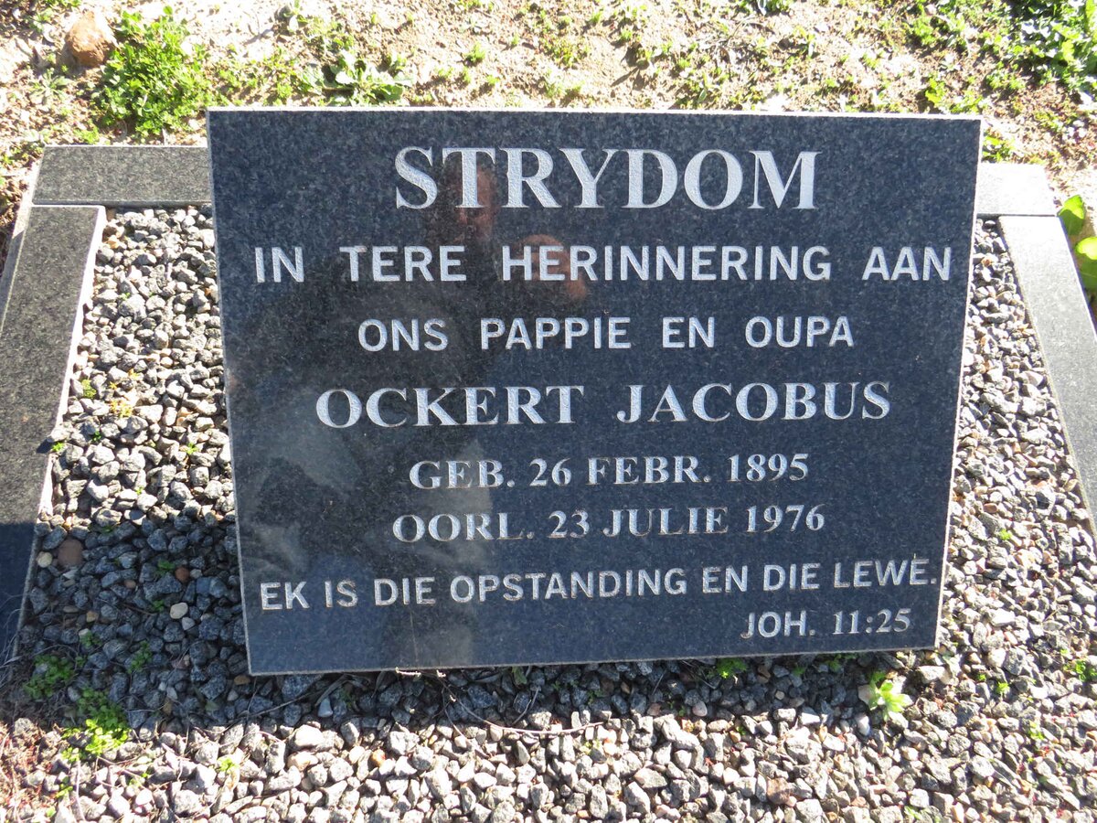 STRYDOM Ockert Jacobus 1895-1976