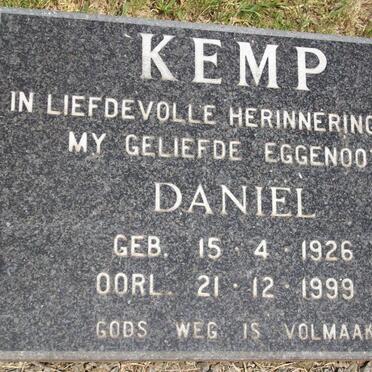 KEMP Daniel 1926-1999