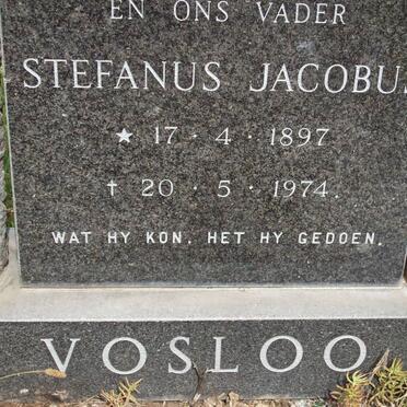 VOSLOO Stefanus Jacobus 1897-1974