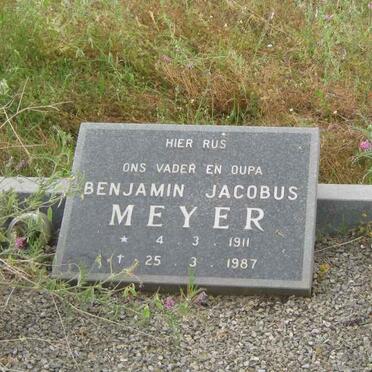 MEYER Benjamin Jacobus 1911-1987