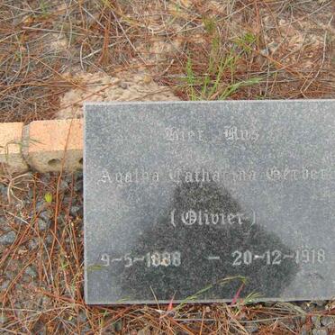 GERBER Agatha Catharina nee OLIVIER 1888-1918