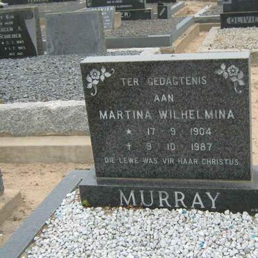 MURRAY Marthina Wilhelmina 1904-1987