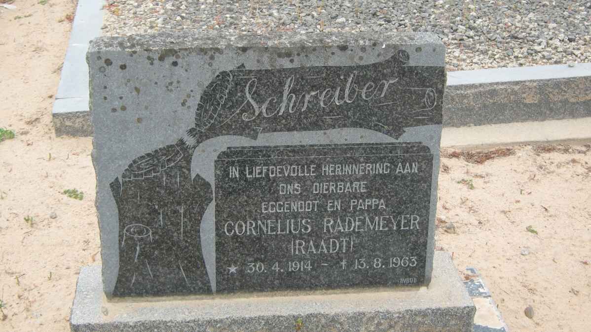 SCHREIBER Cornelius Rademeyer 1914-1963