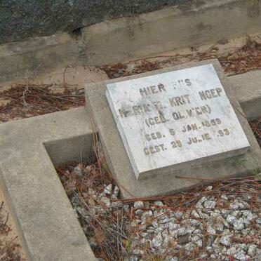 KRITZINGER Maria N. nee OLIVIER 1859-1893