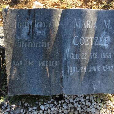COETZEE Maria M. 1858-1947
