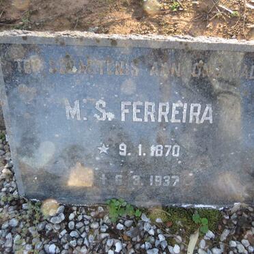 FERREIRA M.S. 1870-1937