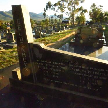 GELDENHUYS Pieter Benjamin 1885-1973 & Jacomina Petronella SMITH formerly SCHOLTZ 1899-1981