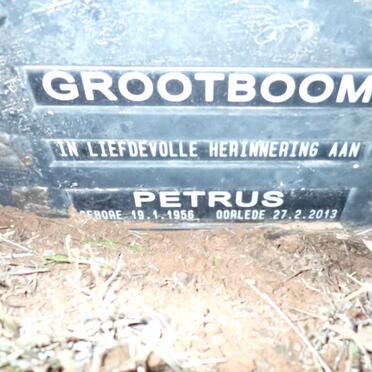GROOTBOOM Petrus 1956-2013