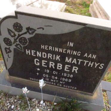 GERBER Hendrik Matthys 1938-1969