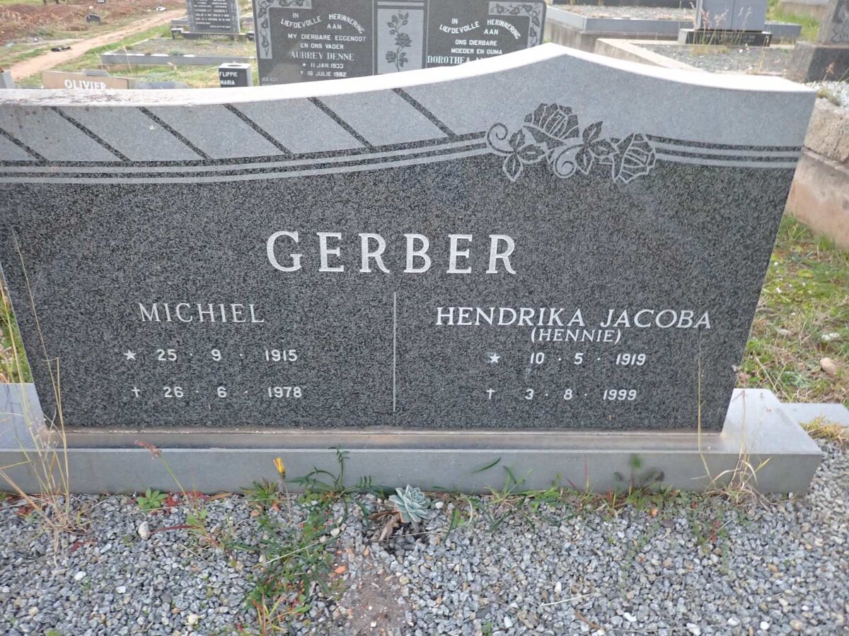 GERBER Michiel 1915-1978 & Hendrika Jacoba 1919-1999