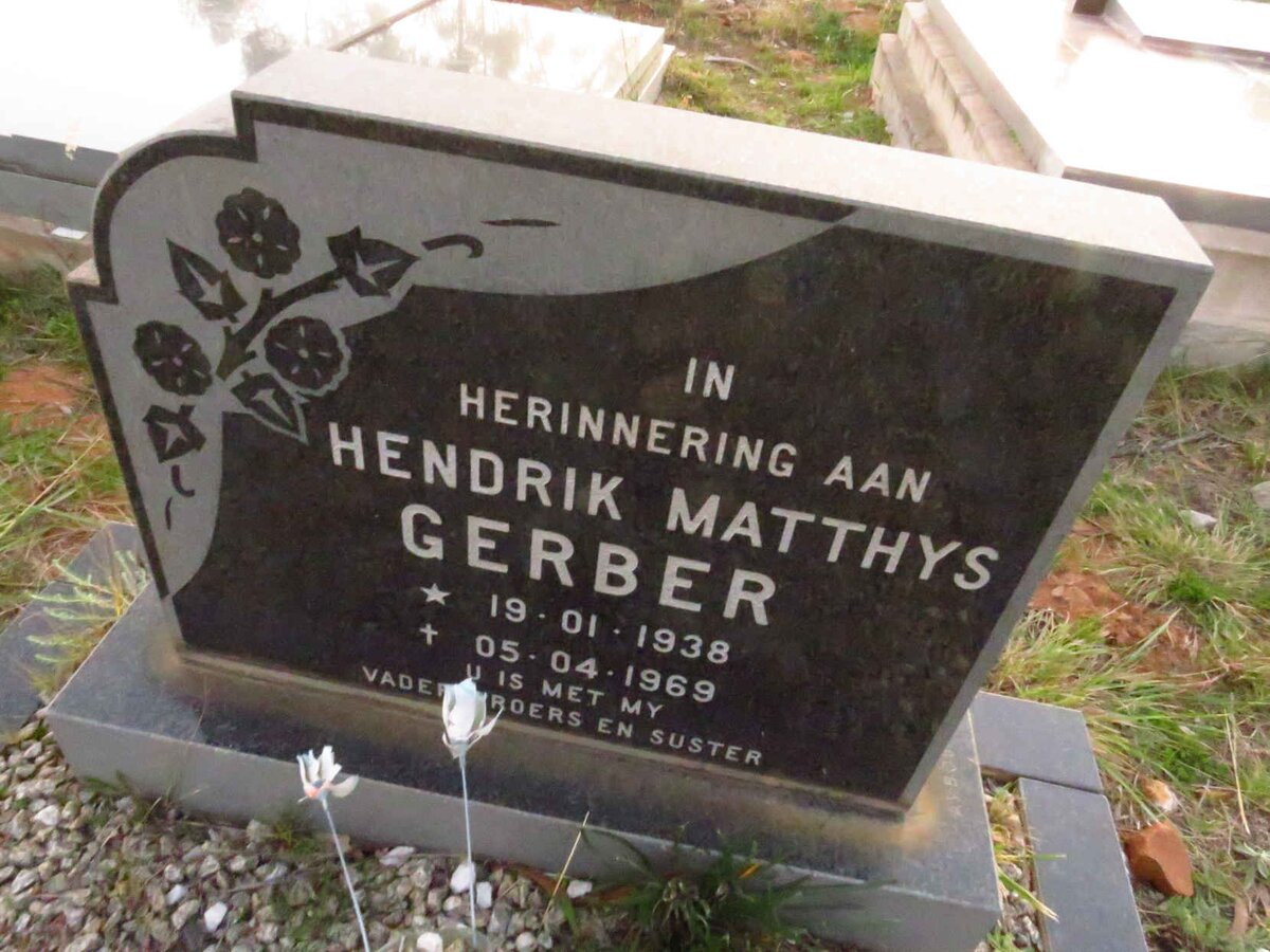 GERBER Hendrik Matthys 1938-1969