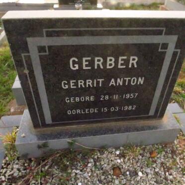 GERBER Gerrit Anton 1957-1982