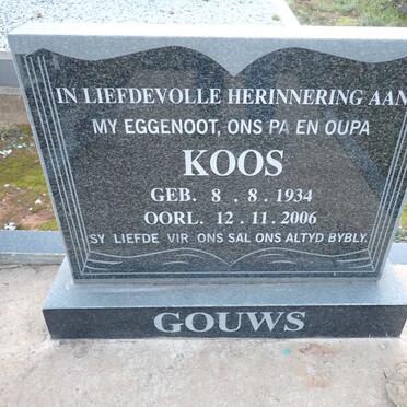 GOUWS Koos 1934-2006