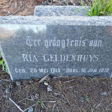 GELDENHUYS Ria 1915-1919
