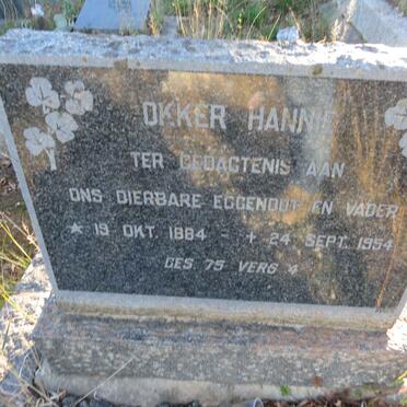 HANNIE Okker 1884-1954