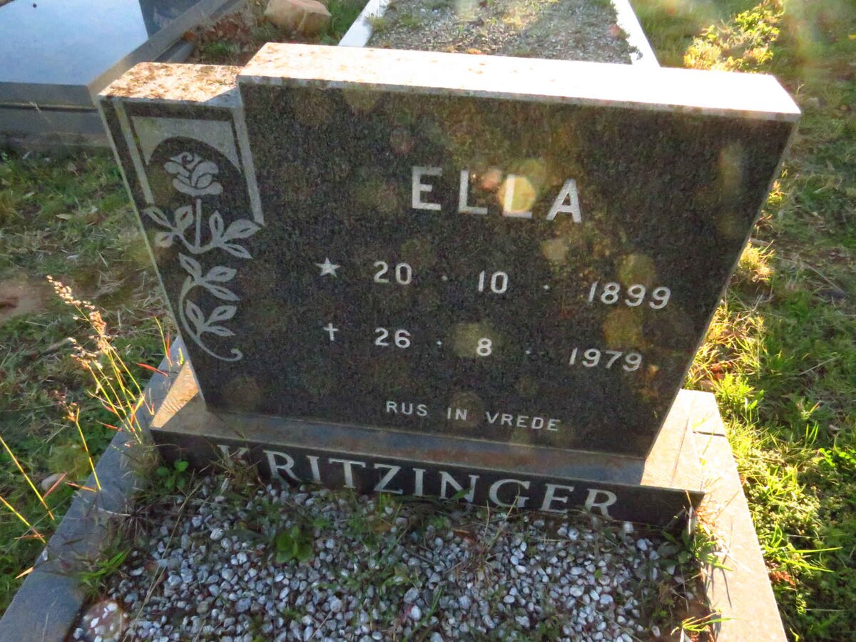 KRITZINGER Ella 1899-1979