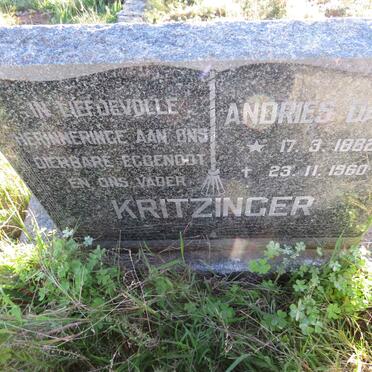 KRITZINGER Andries Danie 1882-1960