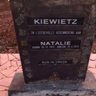 KIEWIETZ Natalie 1973-2013