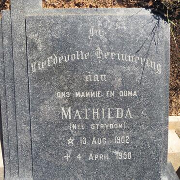 OELOFSEN Matilda nee STRYDOM 1902-1958