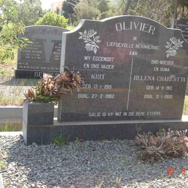 OLIVIER Krit 1915-1982 &amp; Helena Charlotta 1912-1968