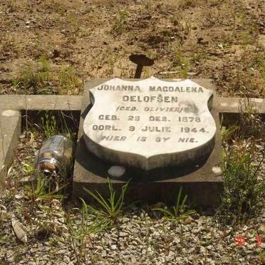 OELOFSEN Johanna Magdalena nee OLIVIER 1878-1944