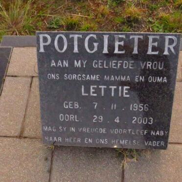 POTGIETER Lettie 1956-2003