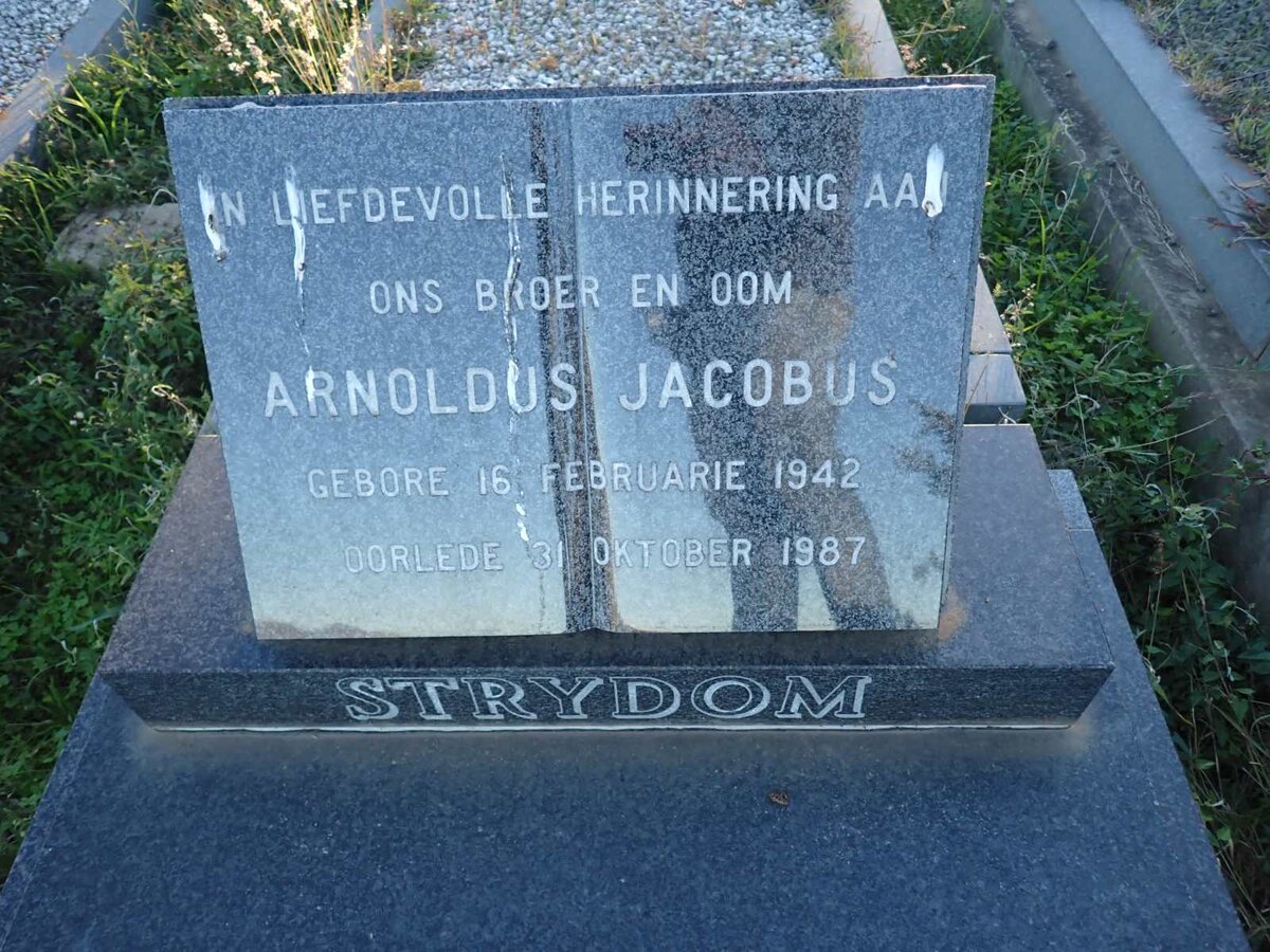 STRYDOM Arnoldus Jacobus 1942-1987