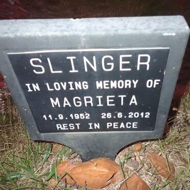 SLINGER Magrieta 1952-2012