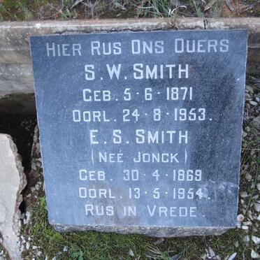 SMITH S.W. 1871-1953 & E.S. JONCK 1869-1954