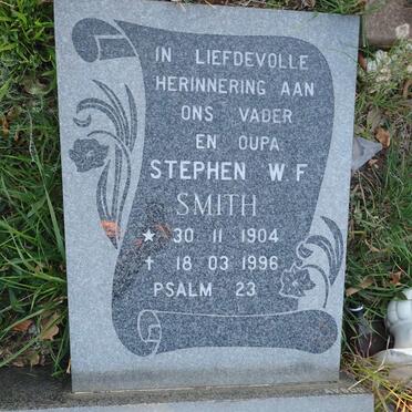 SMITH Stephen W.F. 1904-1996