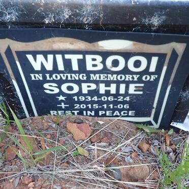 WITBOOI Sophie 1934-2015