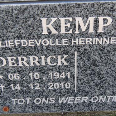 KEMP Derrick 1941-2010