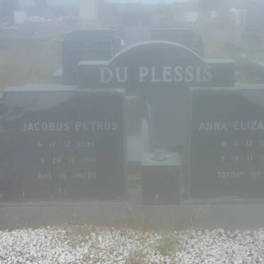 PLESSIS Jacobus Petrus, du 1894-1981 &amp; Anna Elizabeth 1906-1994
