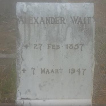 WAIT Alexander 1857-1947