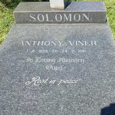 SOLOMON Anthony Viner 1925-1991