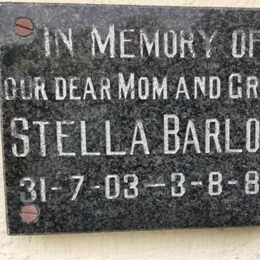 BARLOW Stella 1903-1985