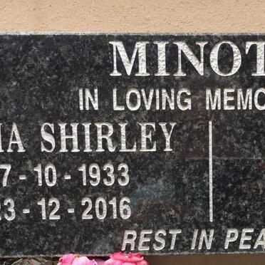 MINOTT Gloria Shirley 1933-2016