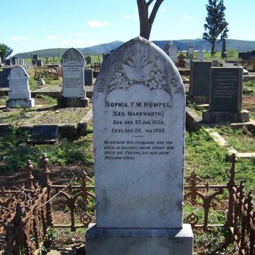 HUMPEL Sophia F.M. nee MARKWARTH 1828-1902