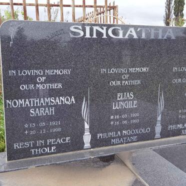 SINGATHA Elias Lungile 1920-1992 &amp; Nomathamsanqa Sarah 1921-1998 :: SINGATHA John Toti 1886-1988