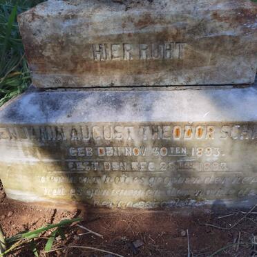 SCHWULST Benjamin August Theodor 1893-1894