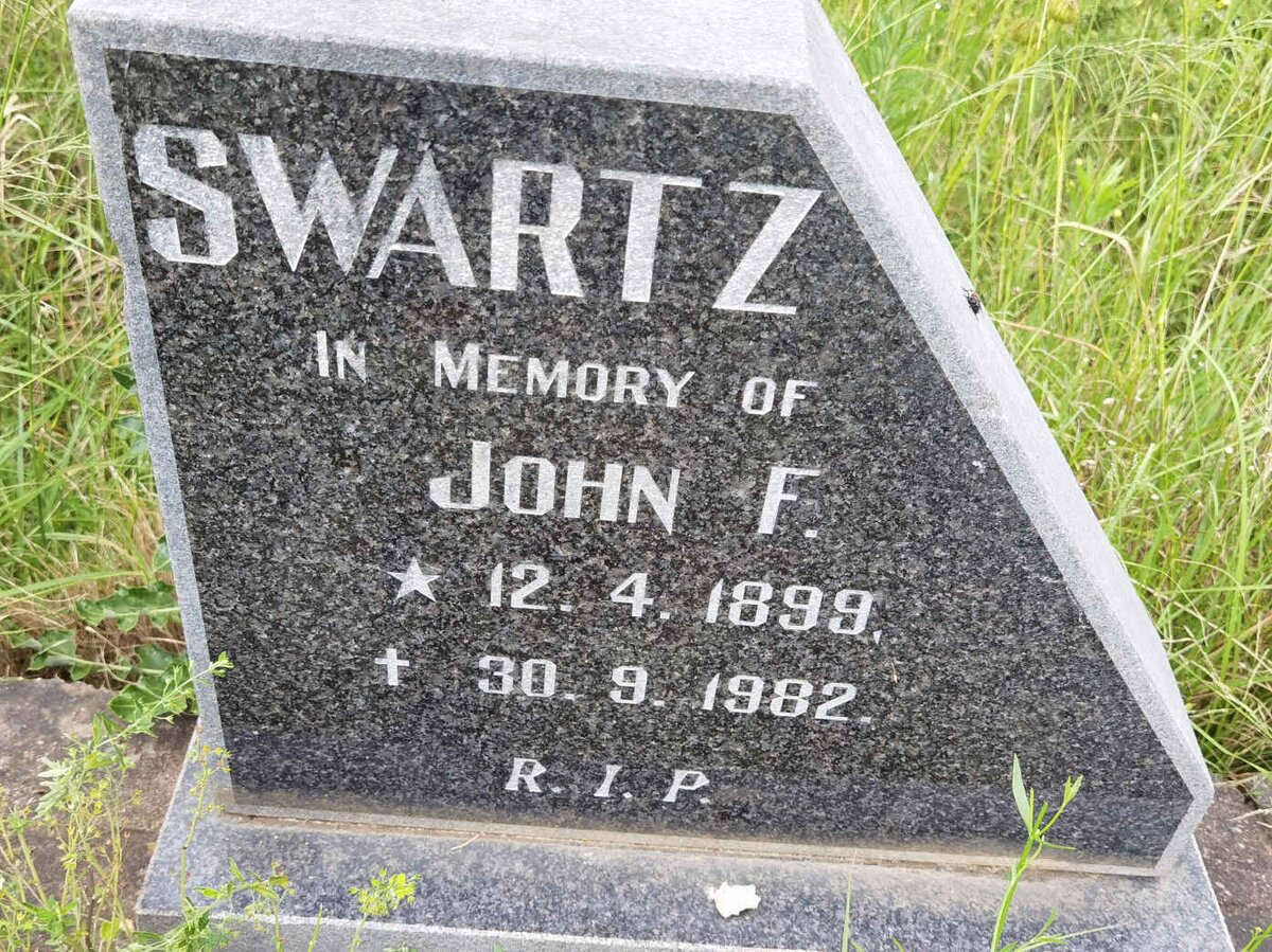 SWARTZ John F. 1899-1982