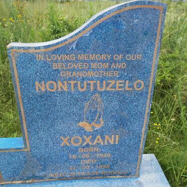 XOXANI Nontutuzelo 1920-1990