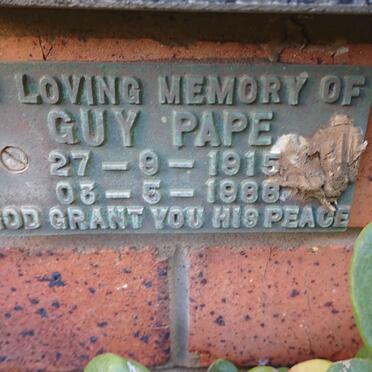 PAPE Guy 1915-1988