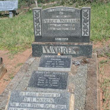 WARREN Percy 1889-1957 :: GIBSON Bertie George 1904-1988 &amp; Dorothy Sylvia WARREN 1909-1981 :: WARREN H.H. -1942