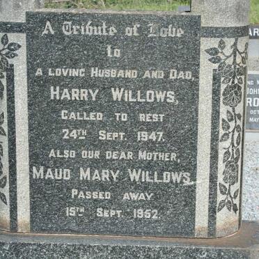 WILLOWS Harry -1947 &amp; Maud Mary -1952